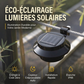 Lampes solaires LED étanches d'extérieur pour gouttière et mur