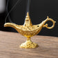⏰ PROMO FLASH : 50% DE RÉDUCTION ! Brûle-Encens Vintage Lampe de Génie Aladdin – Design Mystique Rétro, 42 Copeaux de Bois de Santal Inclus & Construction Métal Durable for une Aromathérapie Apaisante et Décorative ✨🪔