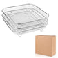 Grille à 3 niveaux en acier inoxydable 304 pour friteuse à air, panier de cuisson empilable et support à toasts pour ailes de poulet et pain grillé, accessoire de cuisson pour friteuse à air