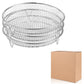 Grille à 3 niveaux en acier inoxydable 304 pour friteuse à air, panier de cuisson empilable et support à toasts pour ailes de poulet et pain grillé, accessoire de cuisson pour friteuse à air