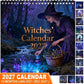 🌙🔮 Calendrier des sorcières 2027 – Calendrier mystique de 12 mois, calendrier mural « Forêt enchantée » pour les passionnés de Wicca, de sorcellerie et de magie.