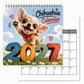 🎄🎁 Vente de Noël – 50 % de réduction 🐕 Calendrier mural Chihuahua (12 mois)