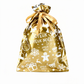 Lot de 10 sacs-cadeaux à bonbons de Noël avec cordon de serrage