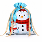 Lot de 10 sacs-cadeaux à bonbons de Noël avec cordon de serrage