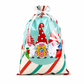 Lot de 10 sacs-cadeaux à bonbons de Noël avec cordon de serrage
