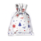 Lot de 10 sacs-cadeaux à bonbons de Noël avec cordon de serrage