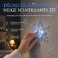 ❄️🎄50% DE RÉDUCTION ! Stickers muraux veilleuse flocon de neige lumineux, déco murale magique, brillent dans l’obscurité ✨🏠