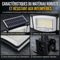 Lampe solaire à détecteur de mouvement à 3 têtes