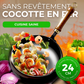 🔥Casserole Artisanale en Fonte Non Émaillée
