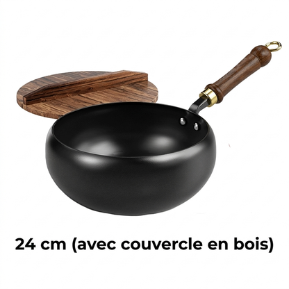 🔥Casserole Artisanale en Fonte Non Émaillée