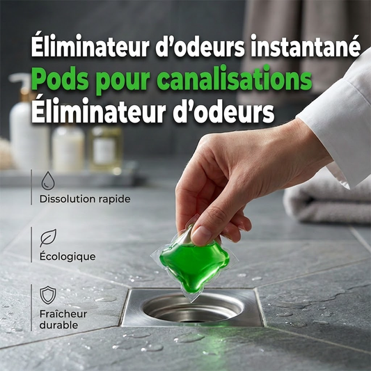 🏠💧 50 % de réduction ! Pastilles désodorisantes pour canalisations – Formule aux enzymes biologiques qui neutralise les odeurs à la source. Fraîcheur immédiate, sans produits chimiques agressifs. Dites adieu aux mauvaises odeurs. 🚰✅
