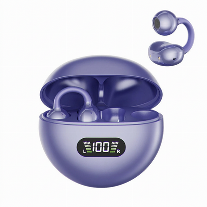 👂 Écouteurs Bluetooth à clip auriculaire ouvert – confort toute la journée, son immersif, limitation des fuites sonores, batterie de 8 à 10 heures, commande tactile. Sans douleur auditive ! 🔋