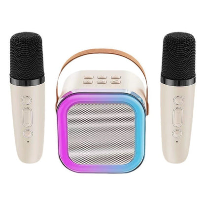 🔥-50% Mini Machine Karaoké 🎤Avec microphones sans fil, son puissant pour fêtes