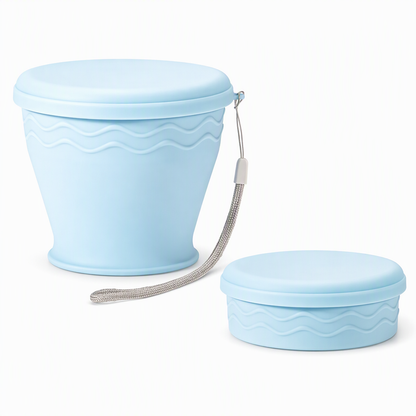 Gobelet de voyage en silicone pliable et portable