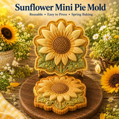 🌻 Moule à mini-tartes en forme de tournesol pour de ravissantes pâtisseries printanières
