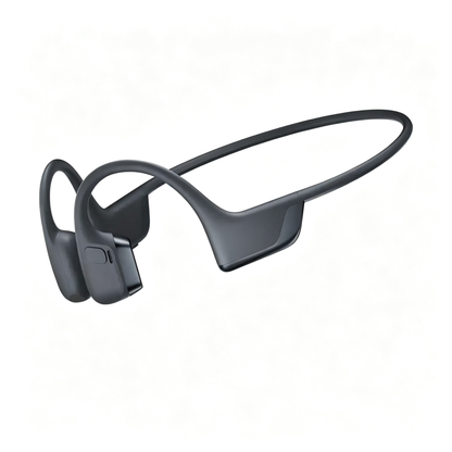 Casque audio haut de gamme – Casque à conduction osseuse à oreilles ouvertes, écouteur de sport résistant à la transpiration pour l'entraînement, son de basse profond et microphone intelligent