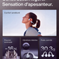 Casque audio haut de gamme – Casque à conduction osseuse à oreilles ouvertes, écouteur de sport résistant à la transpiration pour l'entraînement, son de basse profond et microphone intelligent