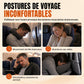 Ensemble composé d'un oreiller de voyage en mousse à mémoire de forme intégrée et d'un masque de sommeil occultant 3D pour le soutien du cou lors des déplacements