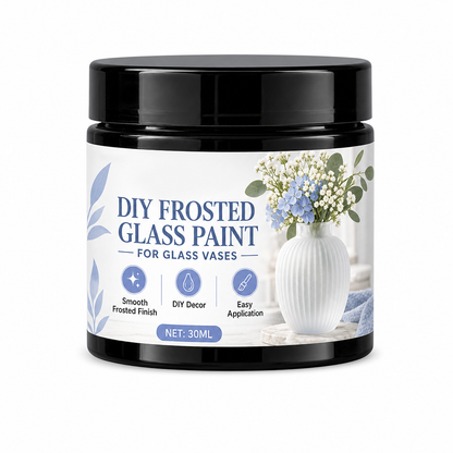 ✨🔥-50% ! Peinture givrée DIY pour verre, effet mat translucide, sans trace pour vases et déco🏺