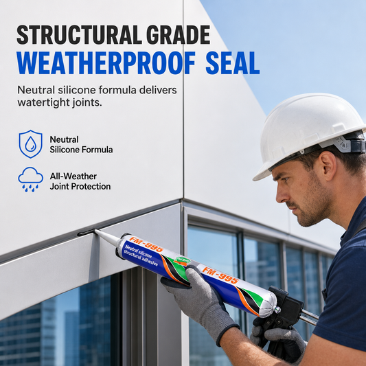 📢📢40 % DE RÉDUCTION !! ⏰Adhésif structurel en silicone 8800 : mastic étanche et résistant aux intempéries pour vérandas et façades rideaux
