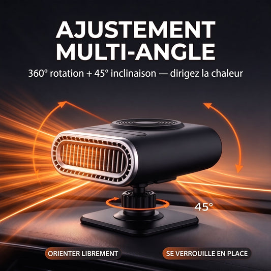 🔥Chauffage de Voiture Portable 2-en-1 et Dégivrant de Pare-brise
